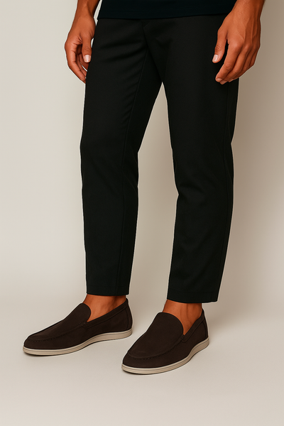 Mocasines elegantes de ante