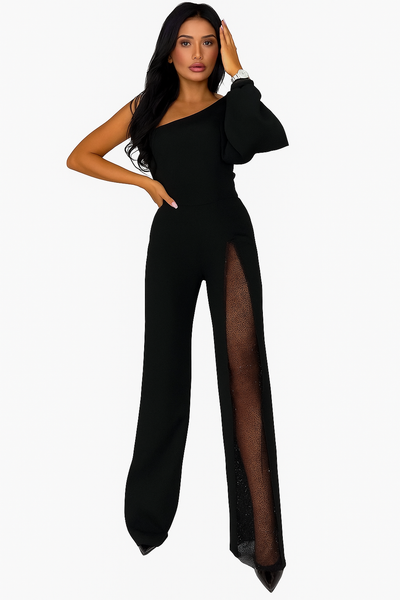 Sophia | Elegante Mono de Un Hombro con Detalle Brilla
