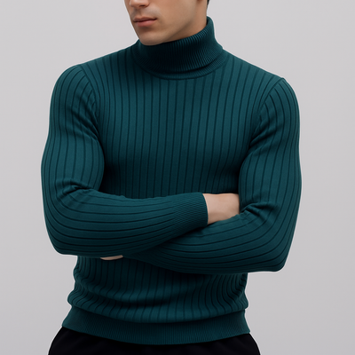 Jersey de Cuello Alto Acanalado George