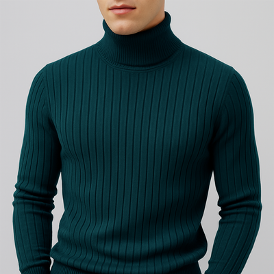 Jersey de Cuello Alto Acanalado George