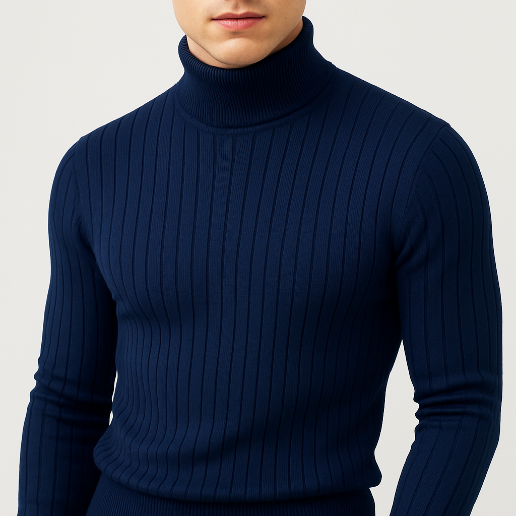 Jersey de Cuello Alto Acanalado George