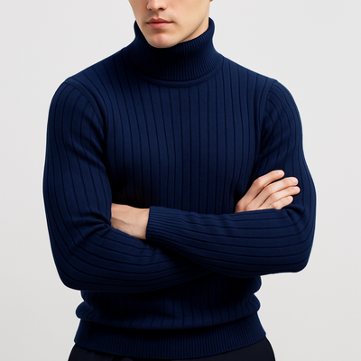 Jersey de Cuello Alto Acanalado George