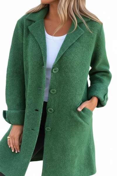 Maila | Abrigo largo casual con solapas