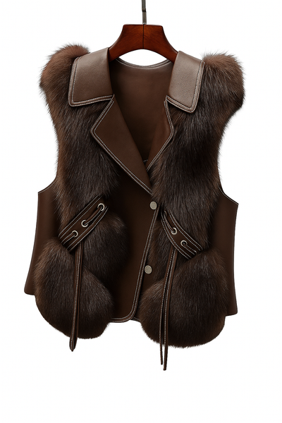 Lola | Chaleco de Cuero Elegante