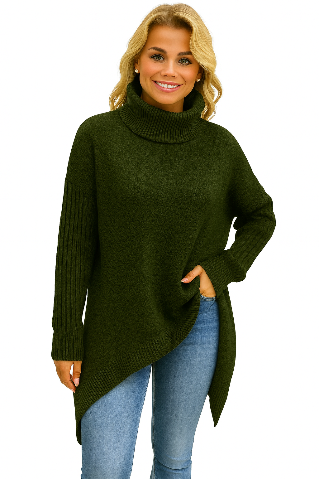 Laila | Jersey Oversize de Cuello Alto