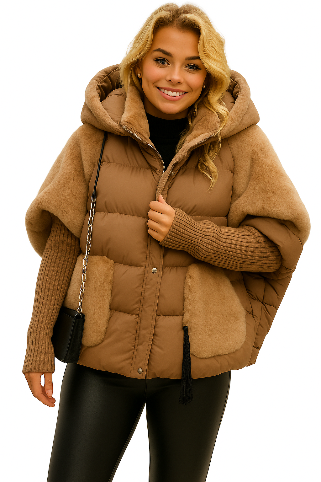 Natalia I Chaqueta de plumas cálida con capucha