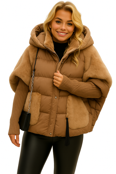 Natalia I Chaqueta de plumas cálida con capucha