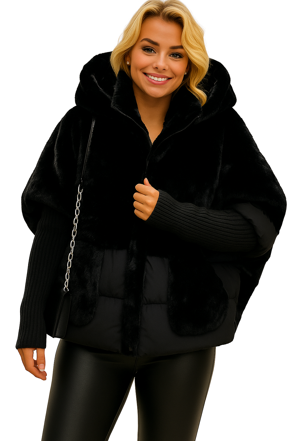Natalia I Chaqueta de plumas cálida con capucha