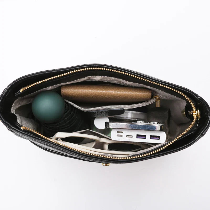 Julieta | Bolso de hombro de piel finamente cosido