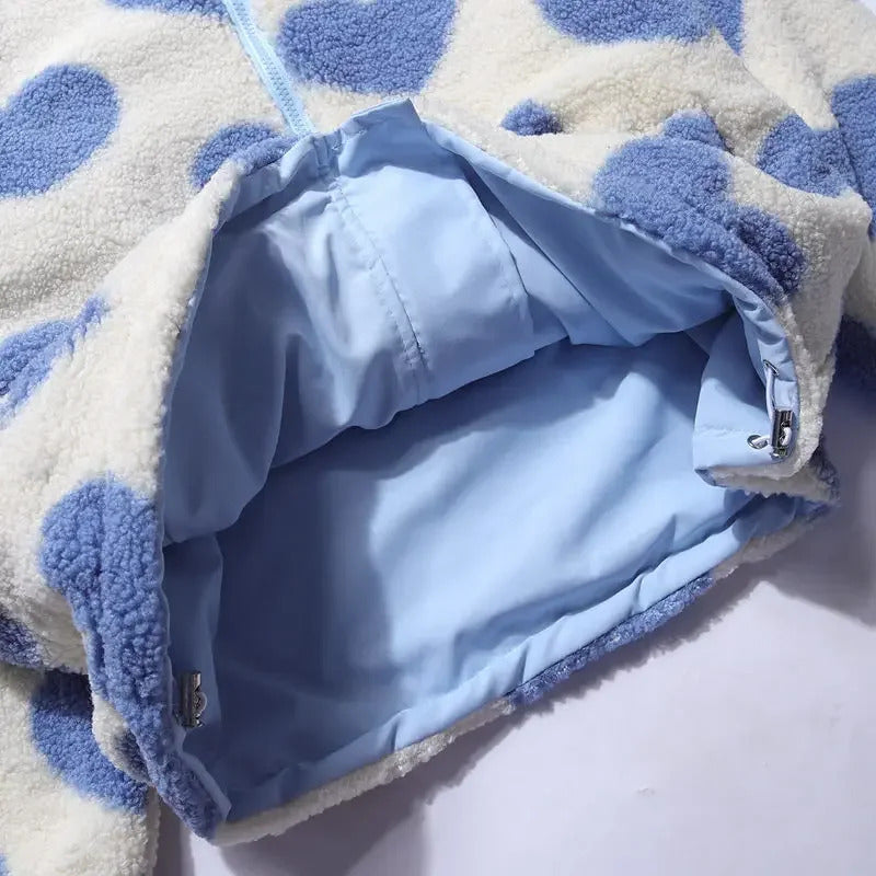 Jessy | Chaqueta reversible con corazones