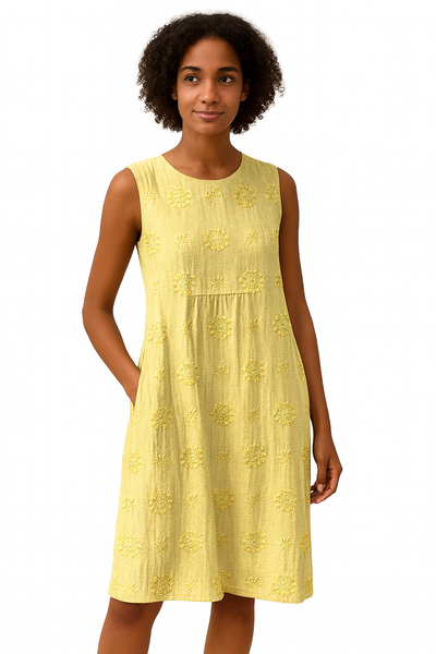 Franca | Vestido de Algodón Elegante con Bolsillos