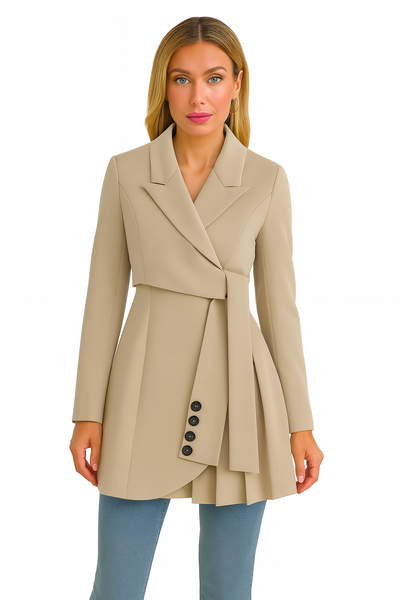 Natalia | Abrigo elegante con cinturón