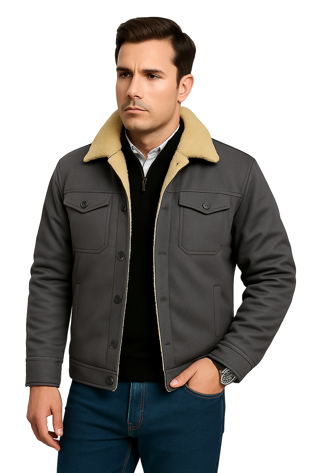 David | Chaqueta Bomber con Estilo