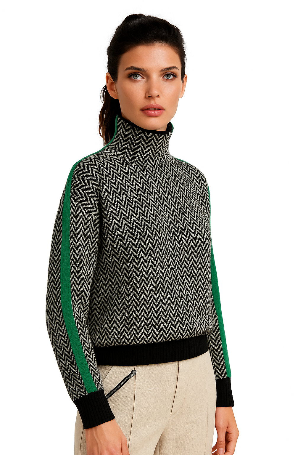 Ariela | Jersey con rayas en contraste