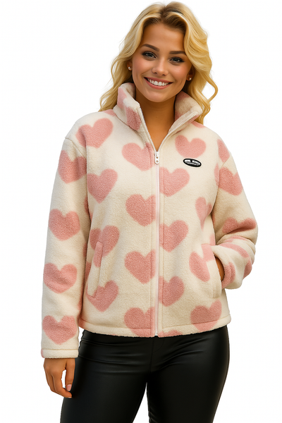 Jessy | Chaqueta reversible con corazones