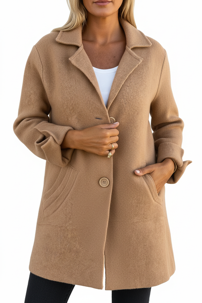 Maila | Abrigo largo casual con solapas