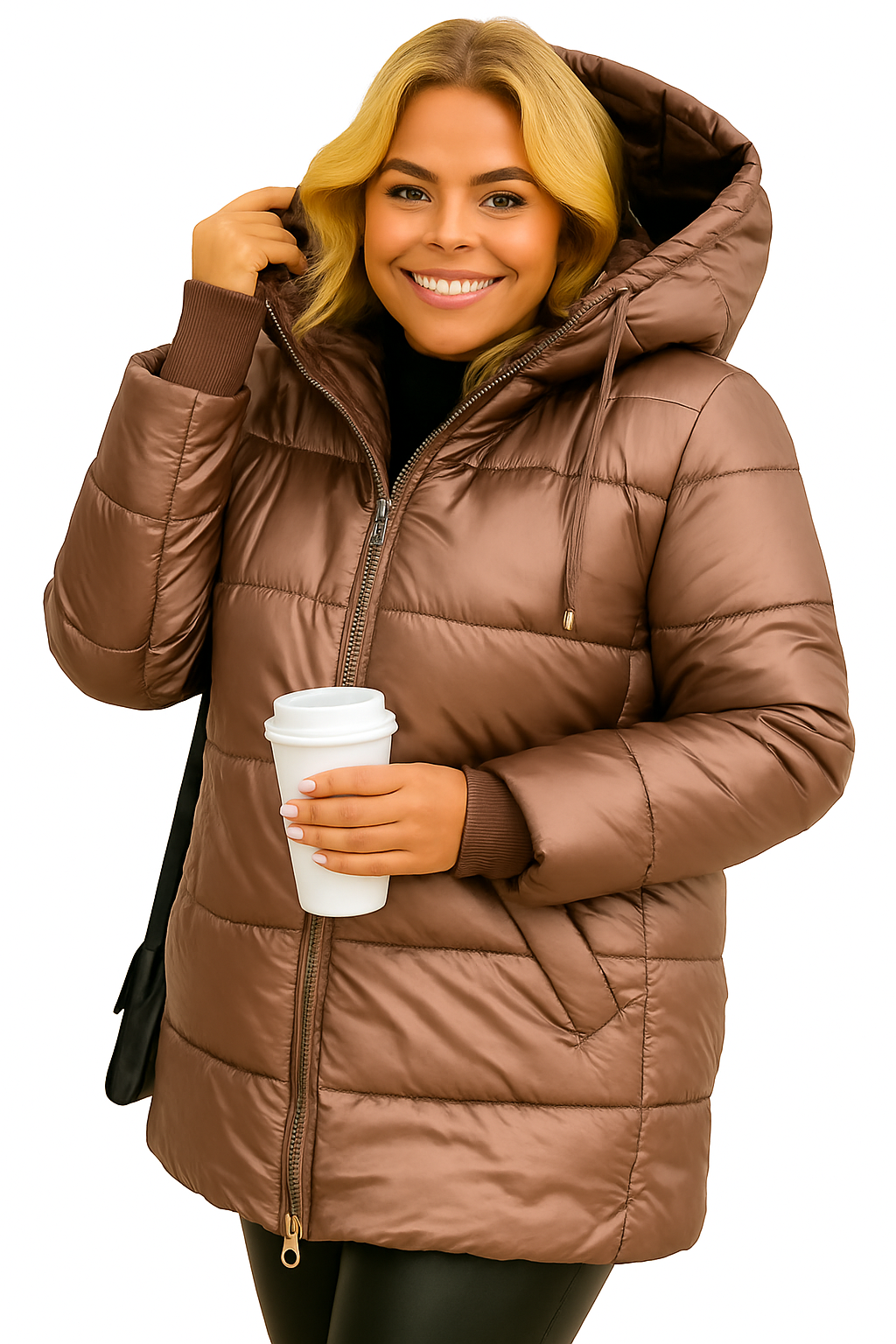 Maja - Elegante abrigo de invierno con capucha y acolchado