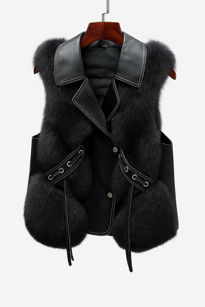 Lola | Chaleco de Cuero Elegante