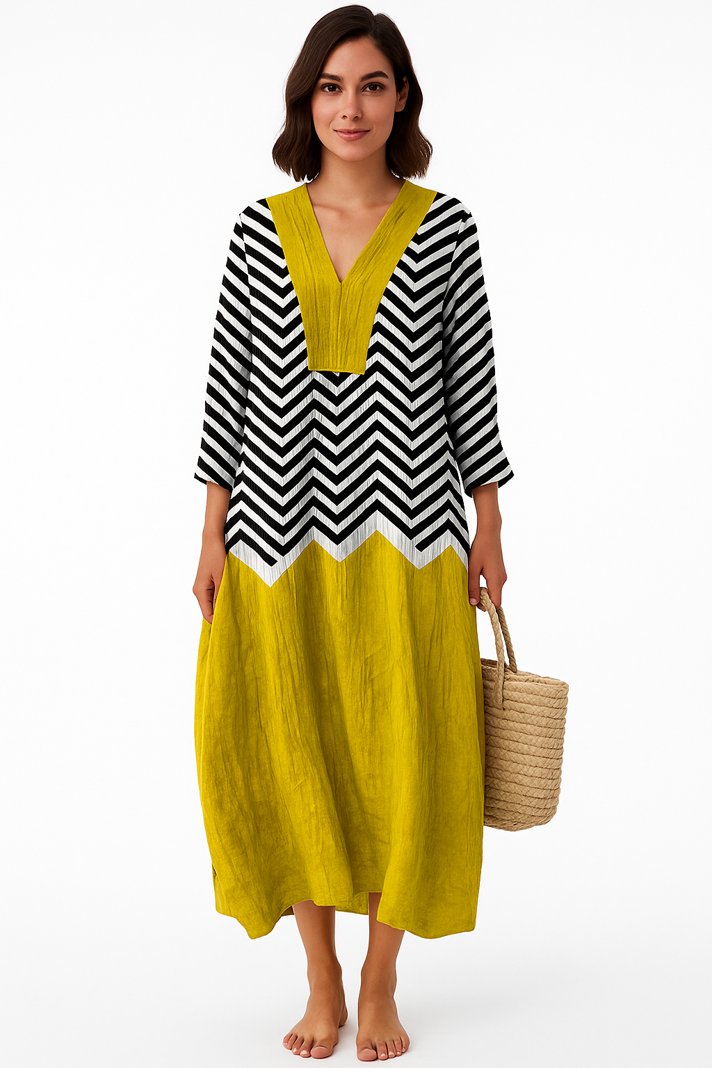 Carla | Vestido geométrico elegante