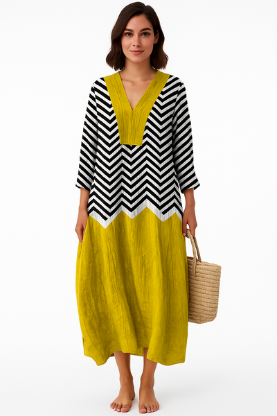 Carla | Vestido geométrico elegante