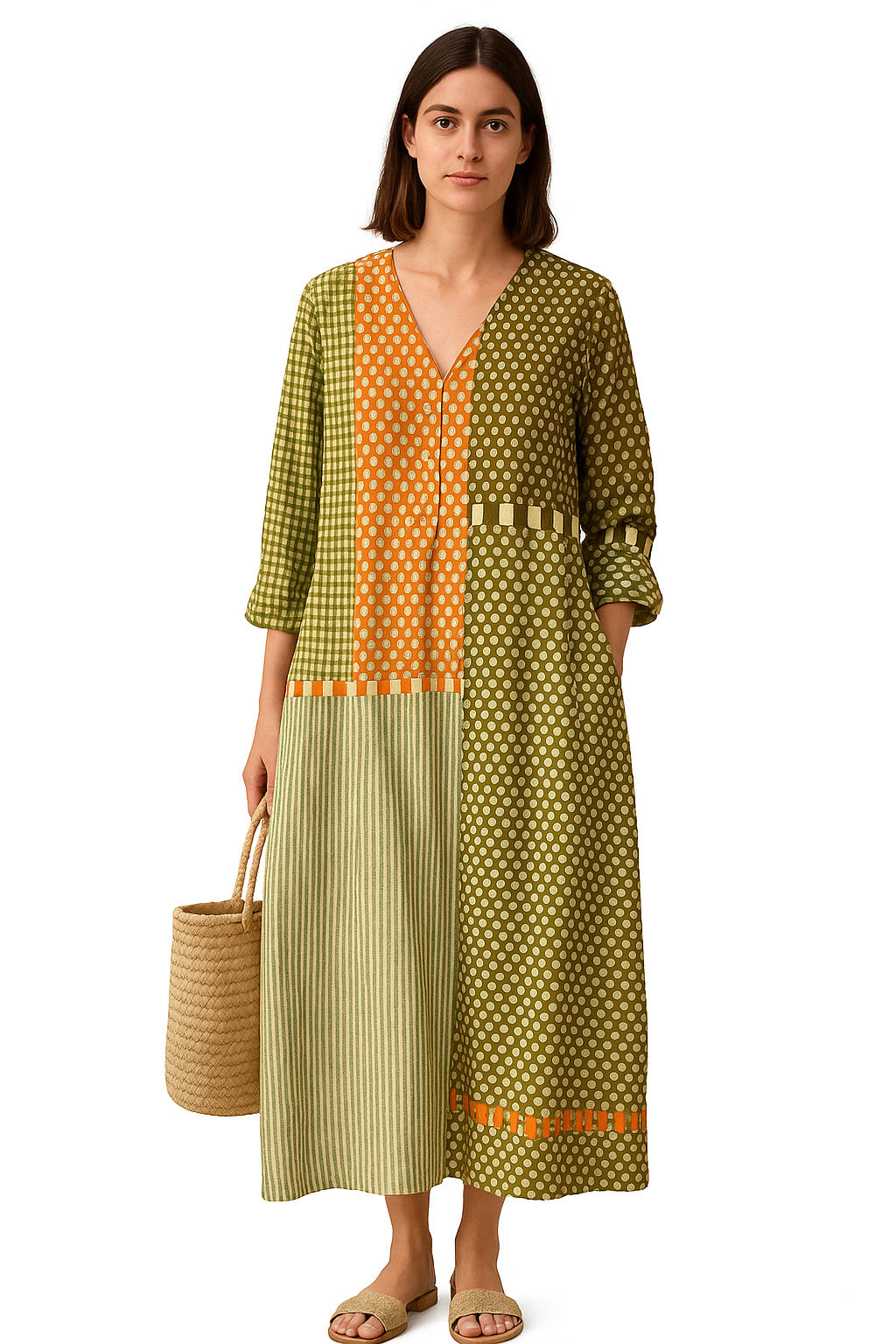 Carla | Vestido geométrico elegante