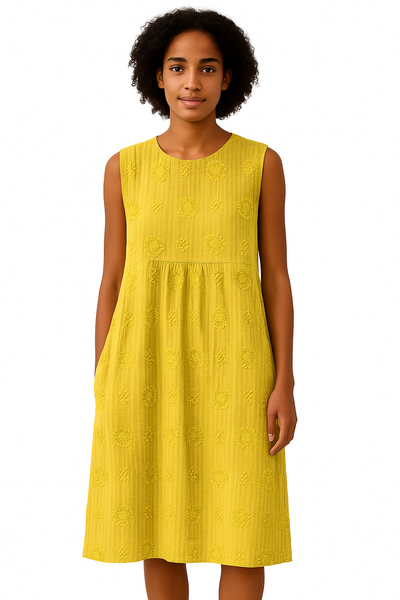 Franca | Vestido de Algodón Elegante con Bolsillos