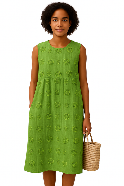 Franca | Vestido de Algodón Elegante con Bolsillos