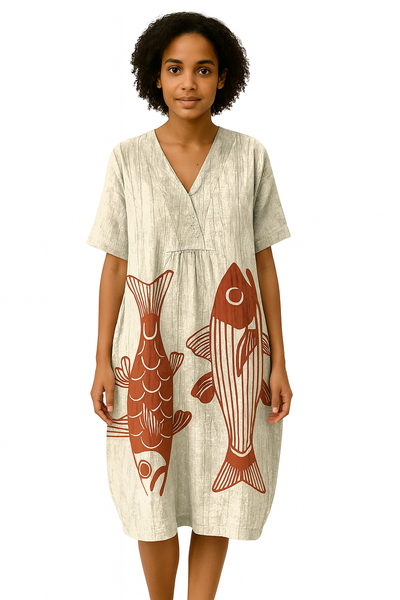 Inara | Vestido Geométrico Alegre