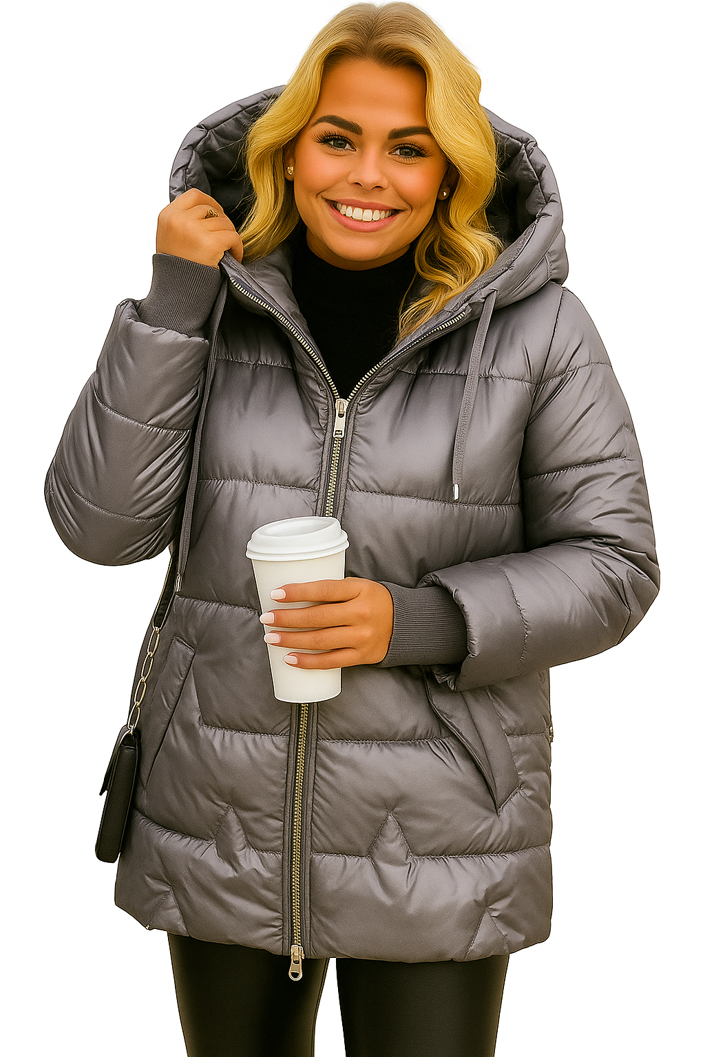 Maja - Elegante abrigo de invierno con capucha y acolchado