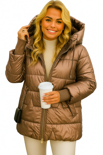 Maja - Elegante abrigo de invierno con capucha y acolchado