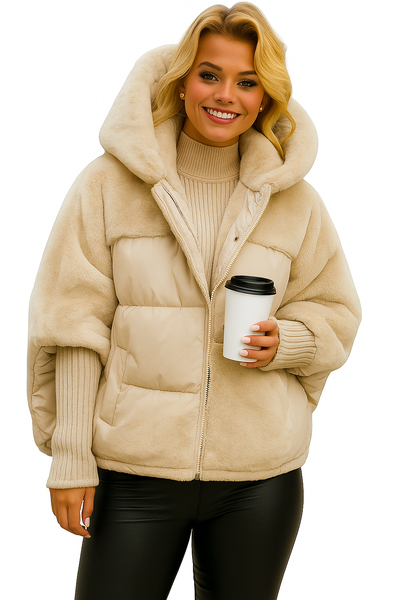 Natalia I Chaqueta de plumas cálida con capucha