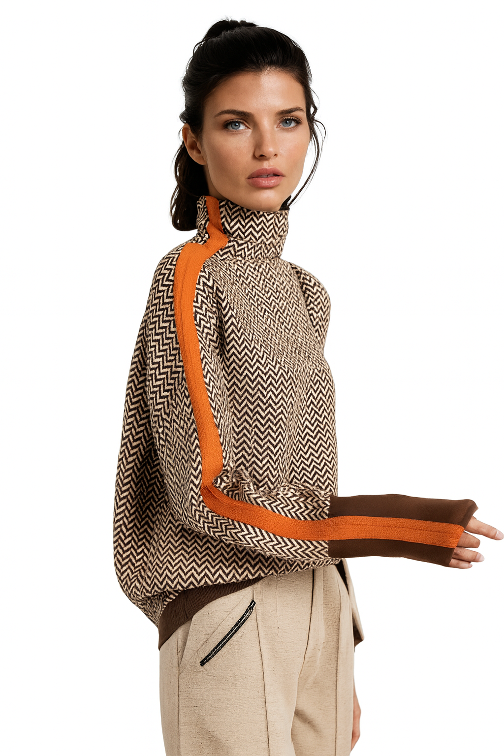 Ariela | Jersey con rayas en contraste