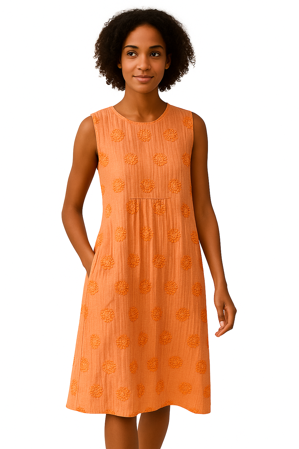 Franca | Vestido de Algodón Elegante con Bolsillos